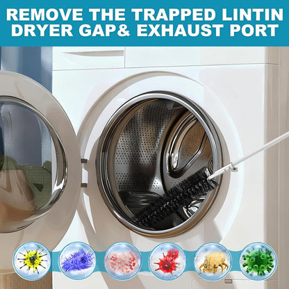 Sealegend 40Ft Dryer Vent Cleaner Kit Flexible Lint Remover | Upgraded Quick-Snap Brush with Drill Attachment for Easy to Use, Deep Clean, Lint Removal, Easy DIY Assembly, Home Essential