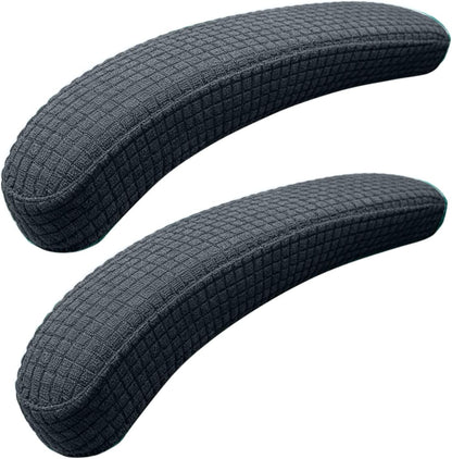 Melaluxe Office Chair Armrest Covers, Stretchable Removable Washable Chair Arm Covers, Elastic Desk Computer Gaming Chair Arm Rest Protector Slipcovers (Black)