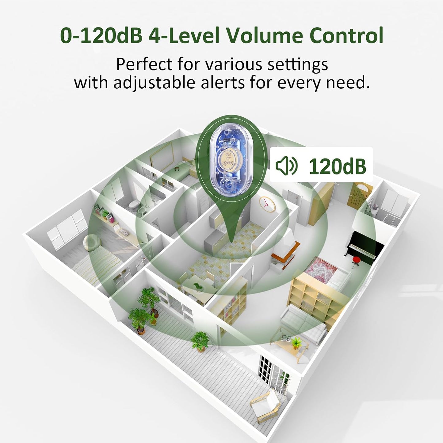 WiFi Water Leak Detector for Home with App Alert, 2.4Ghz Gateway + 6 Sensor | 120dB Water Flood/Drip Alarm for Basement/Kitchen/Bathroom/Toilet/Laundry Room,Under Sink/Pipe/Faucet Leakage Detection