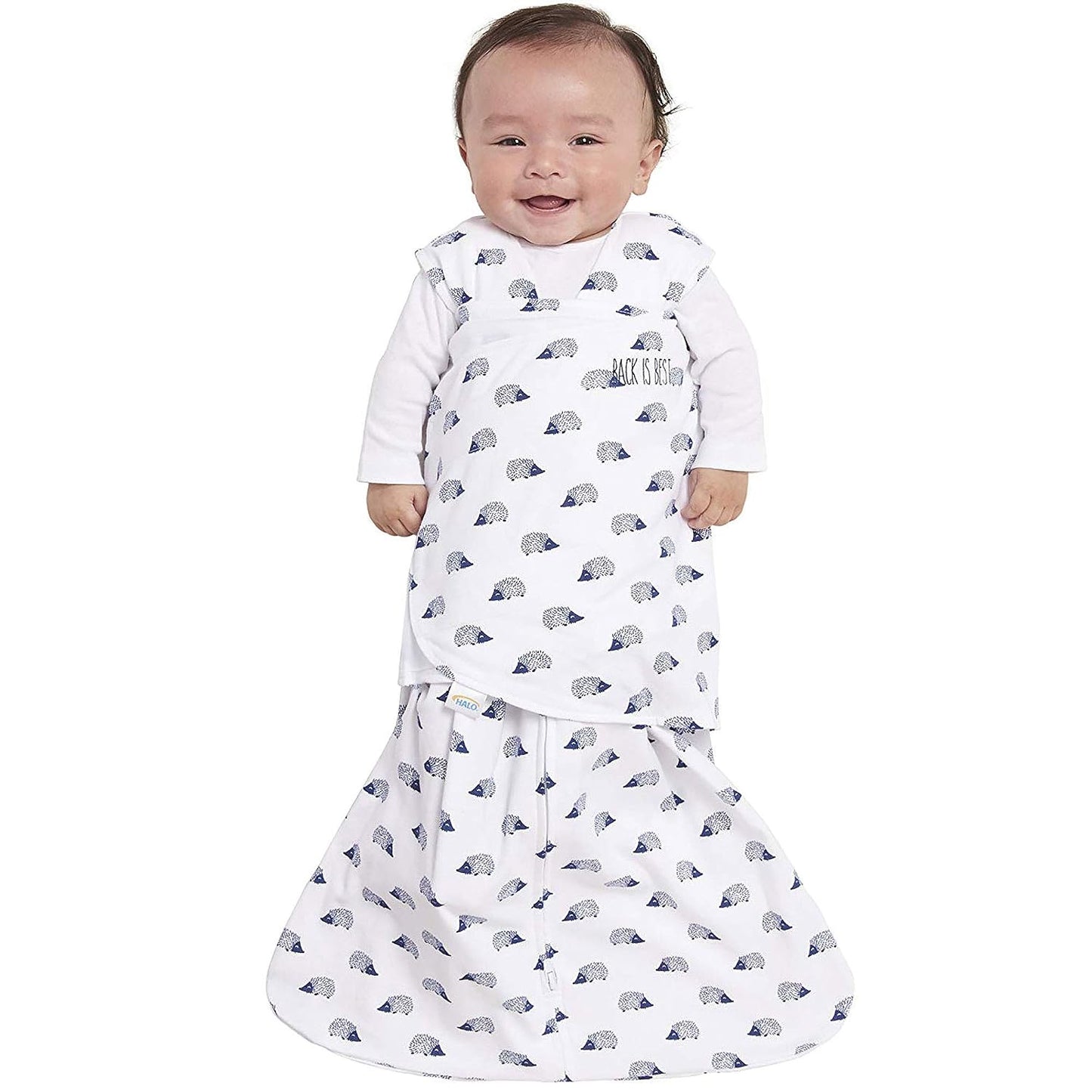 HALO 100% Cotton Sleepsack Swaddle, 3-Way Adjustable Wearable Blanket, TOG 1.5, Pink Floral, Newborn, 0-3 Months - Colors B
