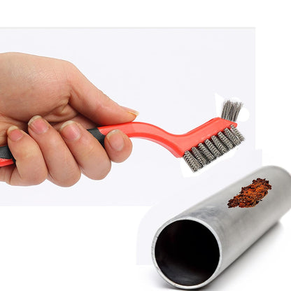 3pcs Nylon Cleaning Brushes Small Wire Brush Set for Cleaning Rust Removal in Holes