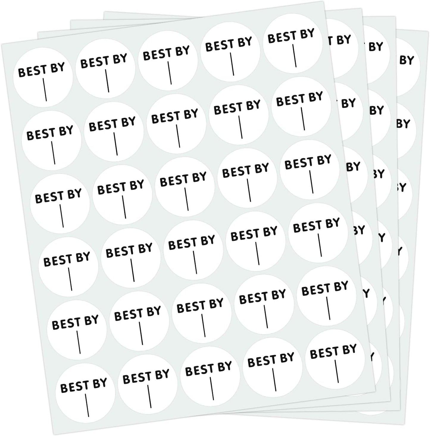 600PCS Expiration Date Pantry Labels, 1 Inch Circle Dot Small Blank Expiration Date Food Stickers, Best by Labels for Food-Containers, Storage, Freezer, Restaurant Food-Saver, Food-Service Prep