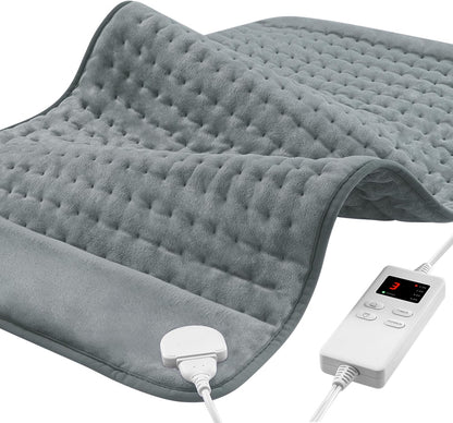 NBKLS Heating Pads for Back Neck Shoulder Pain, Electric Heating Pad Auto Shut Off, Fast Heat, Large Heating Pad Christmas Gift for Women Men, Birthday Gifts for Mom Dad (Blue)