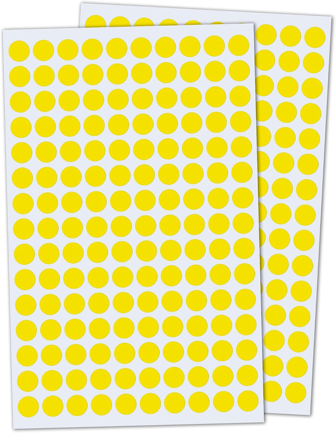3000 Pieces, Small Colored Dot Round Stickers Labels - 10 Colors, 0.375"