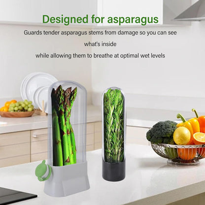 Yosoo Health Gear Herbs Saver Herbs Keeper for Refrigerator Cilantro Container, Multipurpose Keep Freshness Transparent Design Pressure Resistants Herbs Keeper for Coriander Asparagus Vegetable