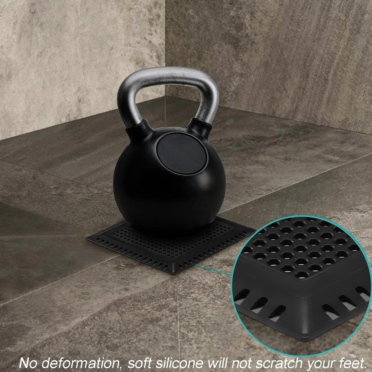 Aojuxix Shower Drain Hair Catcher/Drain Strainer/Shower Drain Cover | Stainless Steel and Silicone Hair Trap for Bathroom Floor Drain (Patented Product)