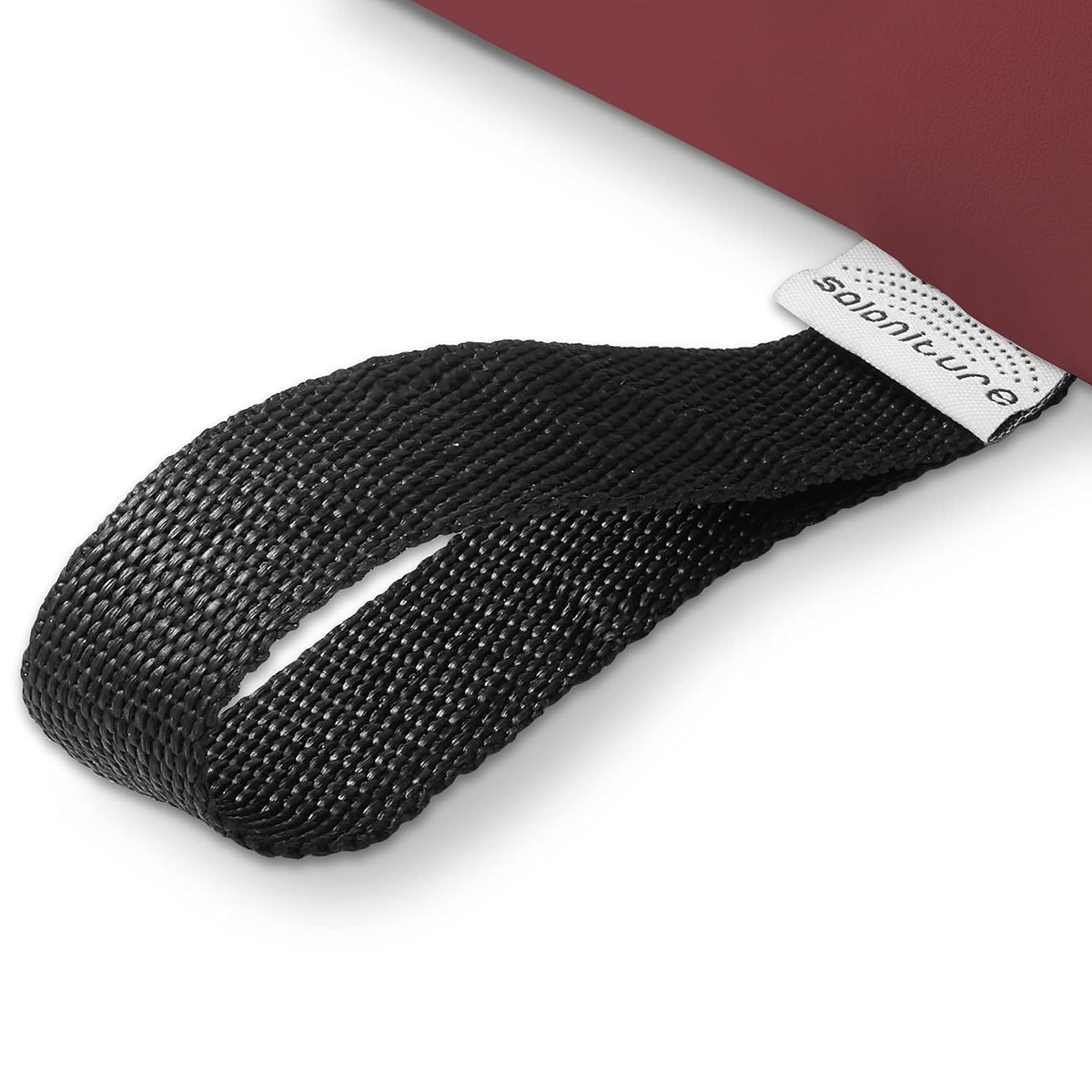 Saloniture Half Round Massage Table Bolster Pillow Pad - 26 x 6 x 3 Inch - Black