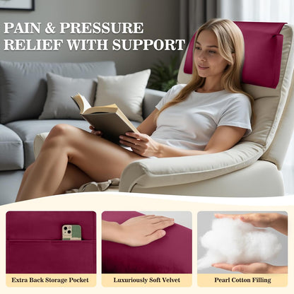 Recliner Headrest Pillow, Adjustable Comfort Neck & Head Support Pillow