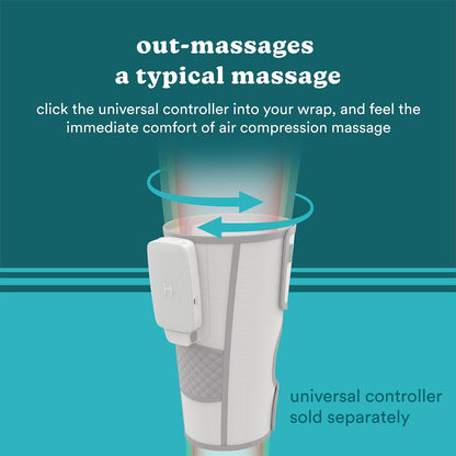 HoMedics Modulair Compression Calf Wrap Massager – Overlapped Compression Therapy with 4 Programs, Adjustable Intensity, Heat Settings, (Battery Sold Separately)