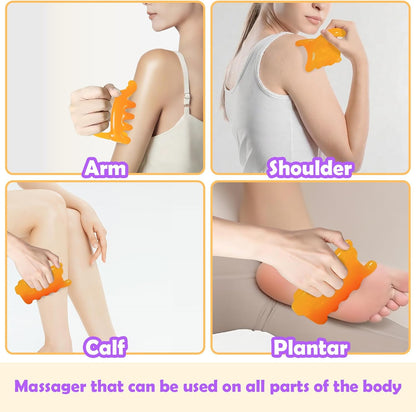 Upgrade Fascia Massage Blaster Tool for Myofascial Release, Cellulite, Muscle Knots, Trigger Points (Resin) Large Cellulite Massager Tool for Body Tension Relief Promote Lymphatic Circulation
