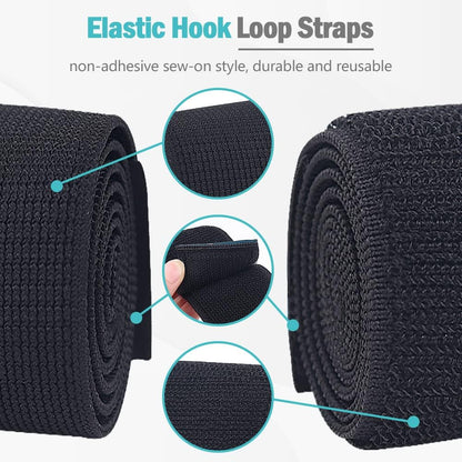 Hilph Ice Pack Strap, Stretchable, 3 Sizes Belt Extender Secure Straps | Elastic Hook and Loop Extension Straps, Add Length to Most Ice Packs, Secure Ice Pack, Multiple Use for Knee, Back, Shoulder