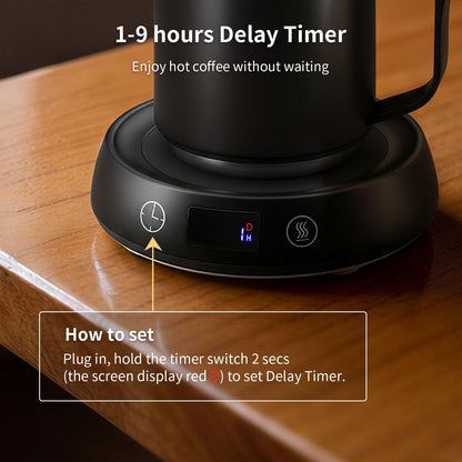 Coffee Mug Warmer + Mug Set, Cup Warmer for Desk, Candle Warmer with Timer | Electric Beverage Milk Tea Hot Drinks Warmer, 4 Temp Setting, 8H Auto Shut off Timer, Home Office Birthday Present
