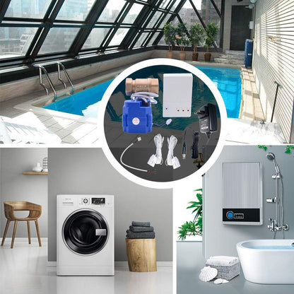 E-SDS Automatic Water Leak Detector with Shutoff Valve, Sounds Alarm | Water Leak Shut Off Valve System for Pipes 3/4 NPT, Flood Prevention for Laundry,Water Heaters and More