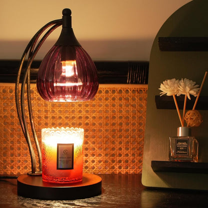 Candle Warmer Lamp with Timer and Dimmer - Electric Melter for Scented Jar Candles - Housewarming, New Home Decor