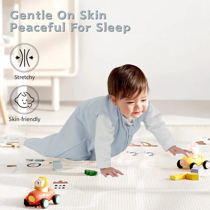 Baby Sleep Sack 0-6 Months, 100% Cotton Wearable Blanket, 0.5 Tog, 3 Pack
