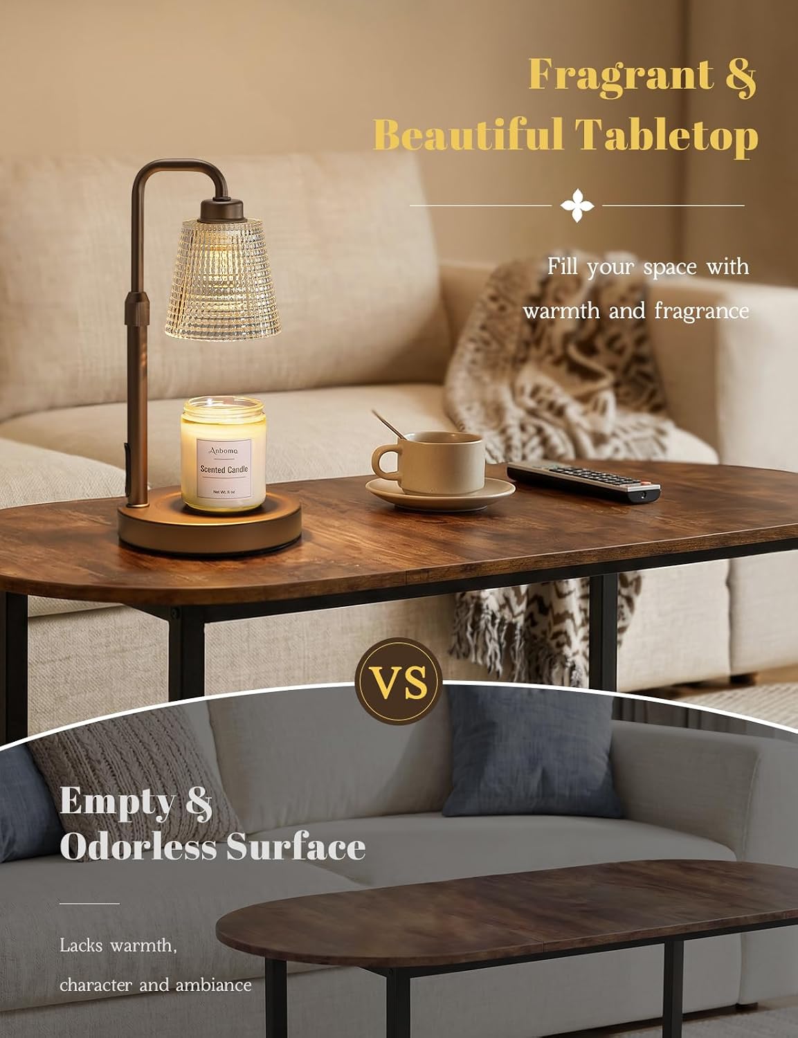 Candle Warmer Lamp with Timer, Birthday Gifts for Women, Ideal Fall Decor