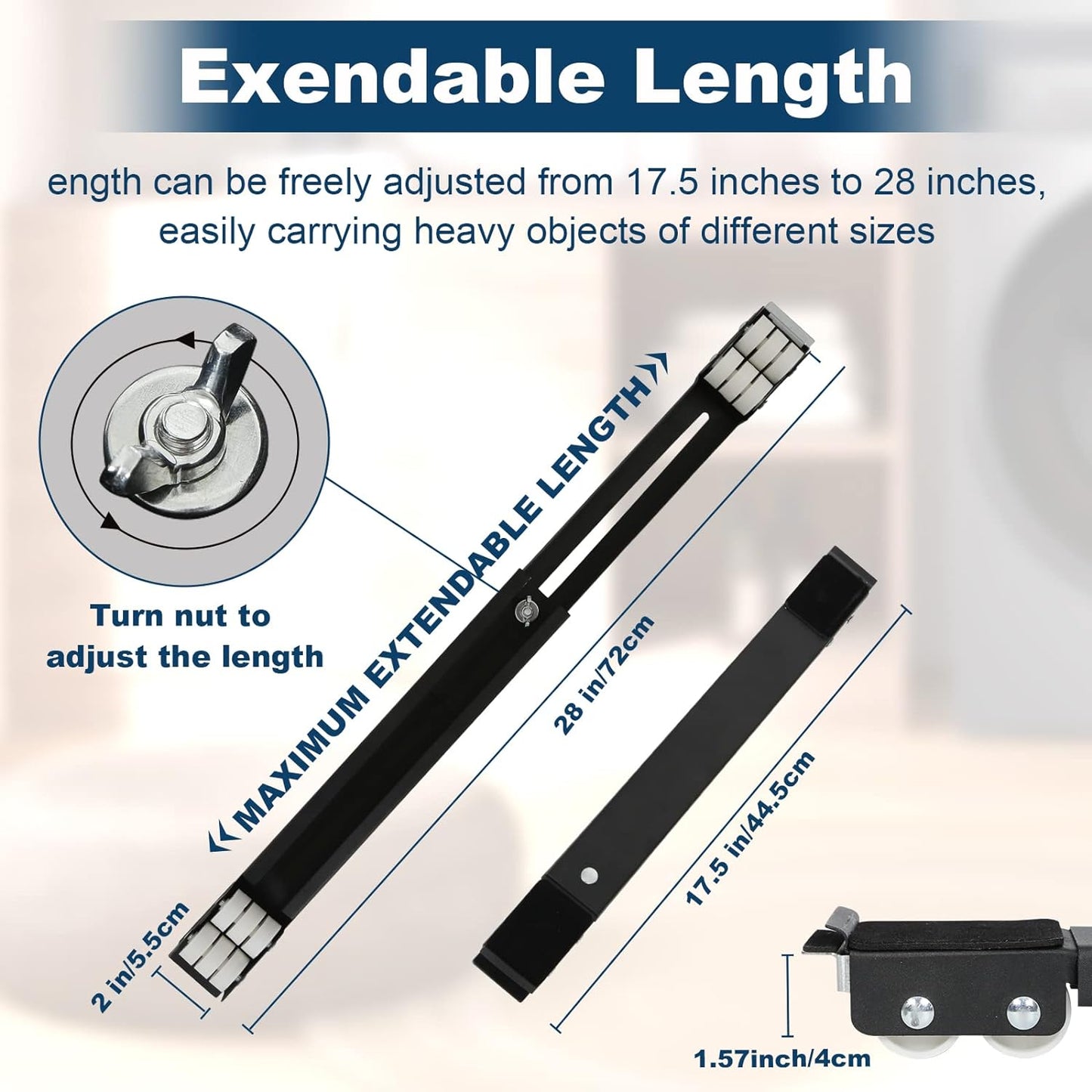 Lemtrflo Refrigerator Sliders, Appliance Rollers, Wheels for Cooler | Appliance Mover