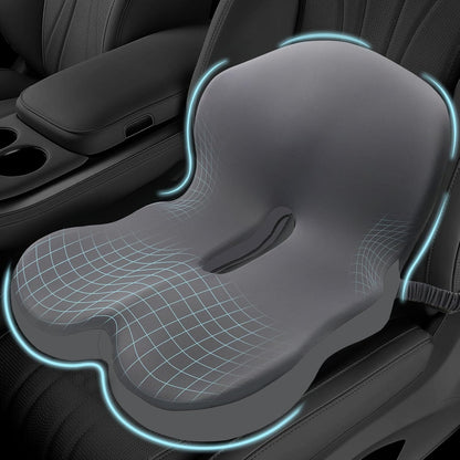 Car Seat Cushion with Lumbar Support Pillow, Seat Cushion for Driving