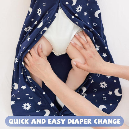 Yoofoss Baby Sleep Sack 0-6 Months Wearable Blanket for Babies 100% Organic Cotton 2-Way Zipper TOG 0.5 Toddler Sleeping Sack 3 Pack, Sleep Sacks