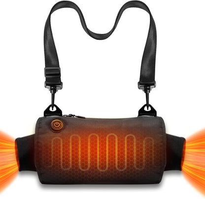 Rechargeable Football Hand Warmer Pouch Heated Electric Hand Warmer Muff Youth Portable Battery USB-C for Hungting, Glof, Fishing, Camping Reusable