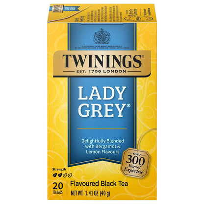 Twinings Mango & Pineapple Herbal Tea Individually Wrapped Bags, 20 Count (Pack of 1), Naturally Caffeine-Free, Enjoy Hot or Iced, 20 Teabags