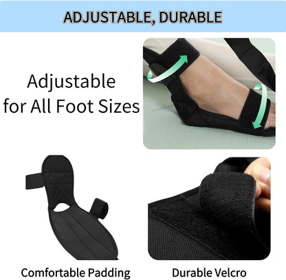 Fitness Foot and Calf Stretcher for Plantar Fasciitis, Achilles Tendonitis, Heel Spurs, Drop Foot, Physiotherapy Stretching Strap Relief, Yoga Leg Stretch Strap for Thigh and Hamstring