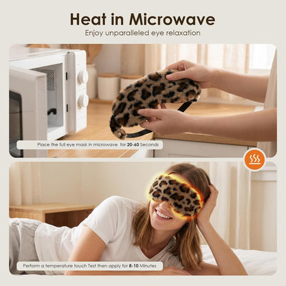MORLIDEN Heated Eye Mask for Dry Eyes & Stye - Microwavable Warm Compress