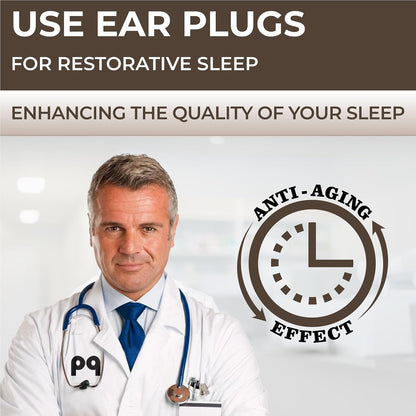 Peace&Quiet PQ Wax Ear Plugs for Sleeping - 50 Silicone Wax Earplugs