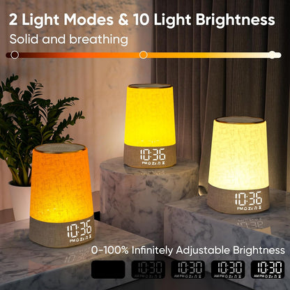 AFEXOA Sunrise Alarm Clock Wake Up Light with 30 Soothing Sounds