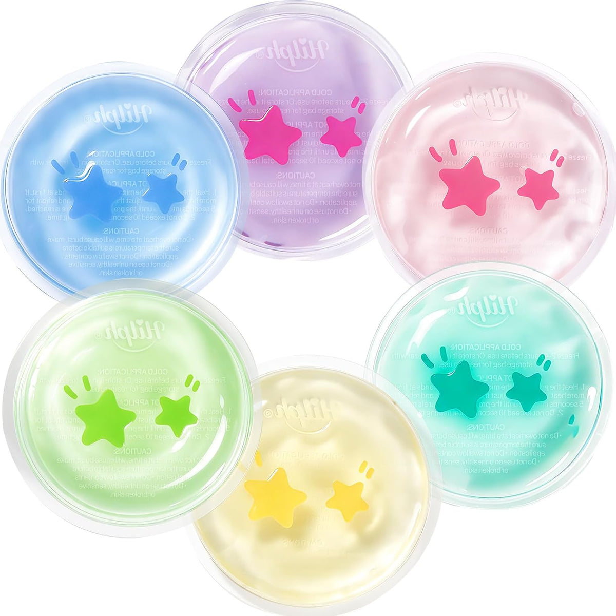 Hilph Kids Ice Packs for Boo Boos, 4 Gel Ice Packs for Injuries Reusable