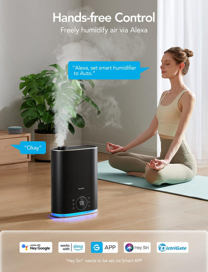 GoveeLife 7L Smart Humidifier for Bedroom, Warm & Cool Mist for Large Room