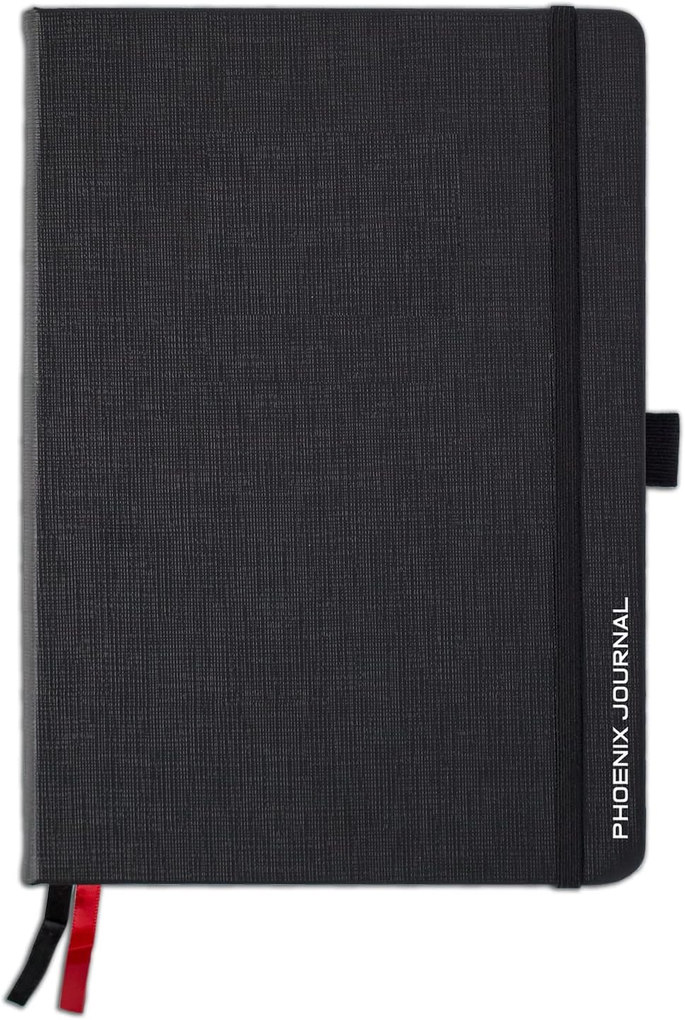 The Phoenix Journal - Quarterly Goal Planner, Daily Planner Journal & Organizer for Goal Setting, Productivity & Focus - Undated 12 Week Planner, Weekly & Monthly Planning, Habit Tracking - Hardcover - Black