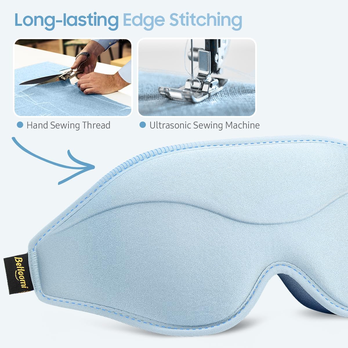BeHoomi Sleep Mask, Premium Eye Mask for Sleeping, Total Blackout, Super Soft Comfort, Adjustable Fit, Upgraded 3D Ergonomic Designed Sleeping Mask for Home, Office, Travel, Meditation, Yoga, Pink
