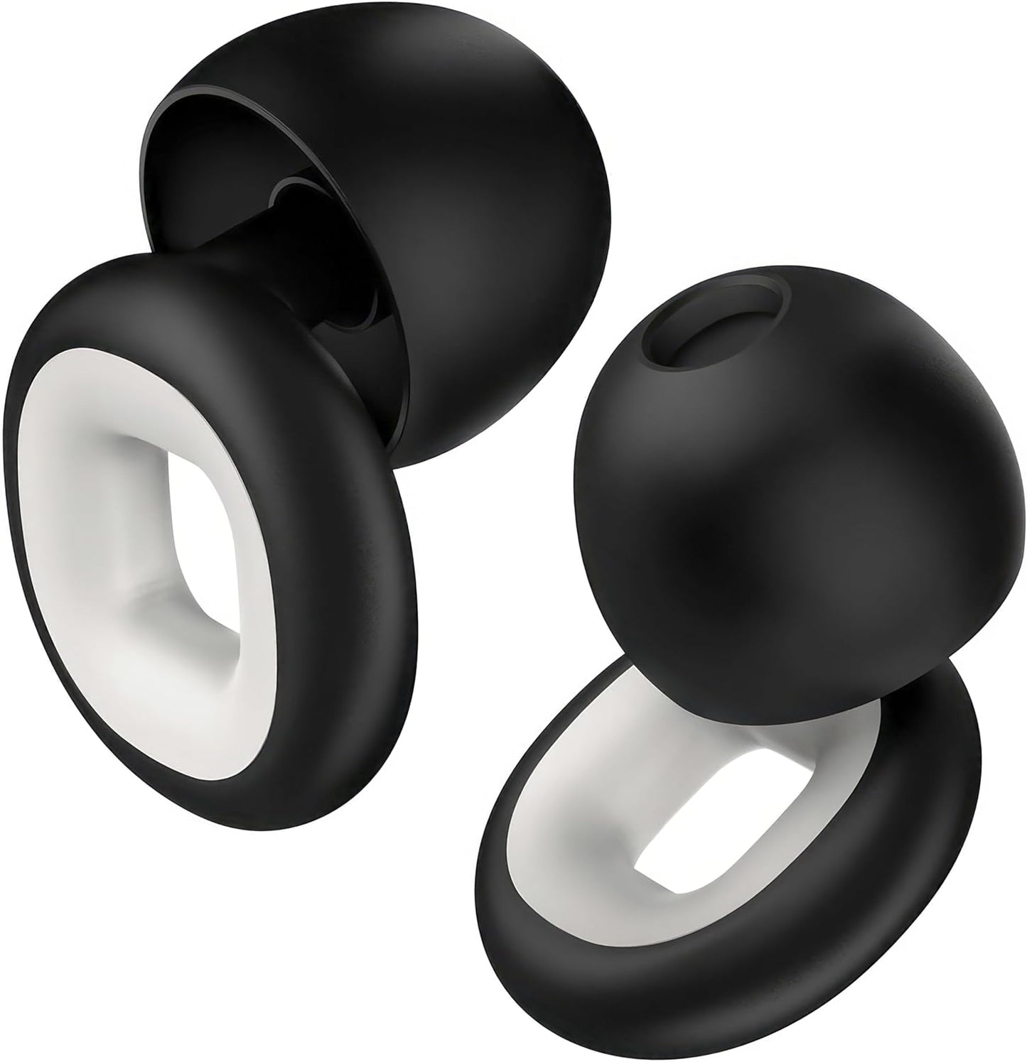 Ear Plugs for Sleeping & Motorcycle Wind Noise, Reusable Noise Cancelling Earplugs with Soft Flexible Silicone for Hearing Protection, Sleep, Concerts & Focus, NRR 28dB, 8 Tips S/M/L/XL