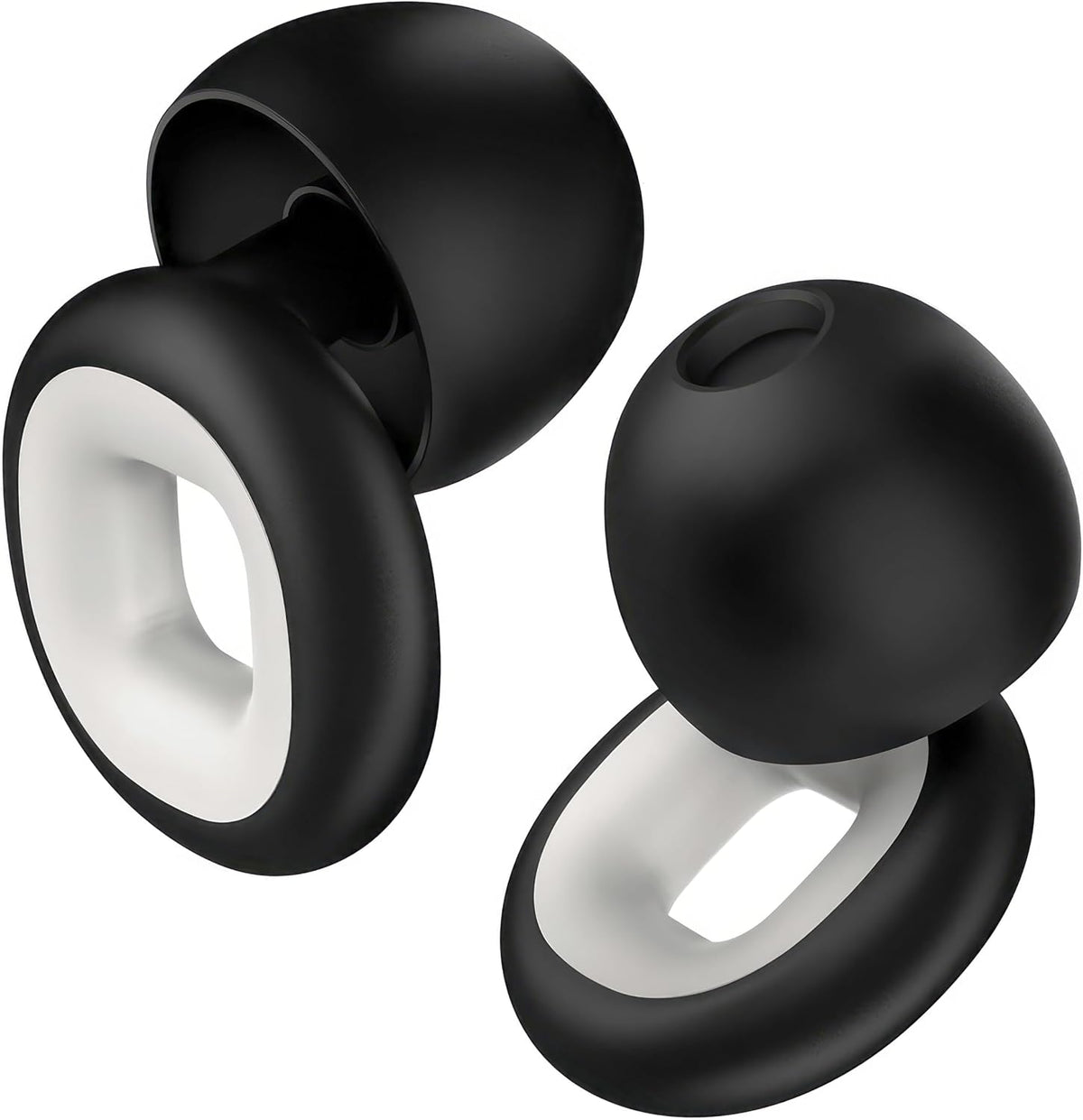 Ear Plugs for Sleeping & Motorcycle Wind Noise, Reusable Noise Cancelling Earplugs with Soft Flexible Silicone for Hearing Protection, Sleep, Concerts & Focus, NRR 28dB, 8 Tips S/M/L/XL