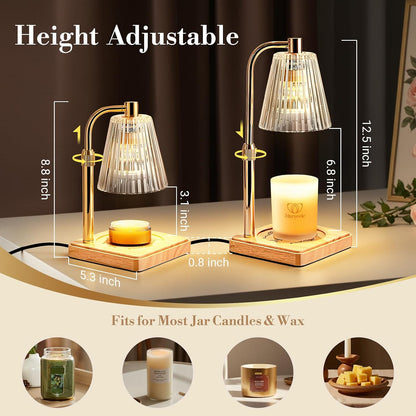 Marycele Candle Warmer Lamp with Timer, Vintage Home Decor, Gifts for Women