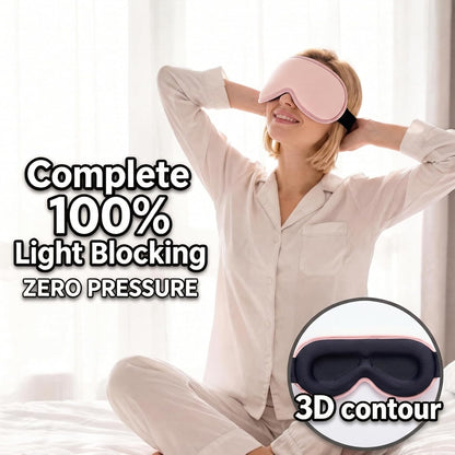 3D Cooling Gel Weighted Eye Mask for Sleeping, 100% Blackout Sleep Mask | FSA Eligible Items HSA, 6oz Gel-Weighted, No Eye Pressure, Cold Relief for Puffy Eyes, Migraines, After Surgery & Travel Gift