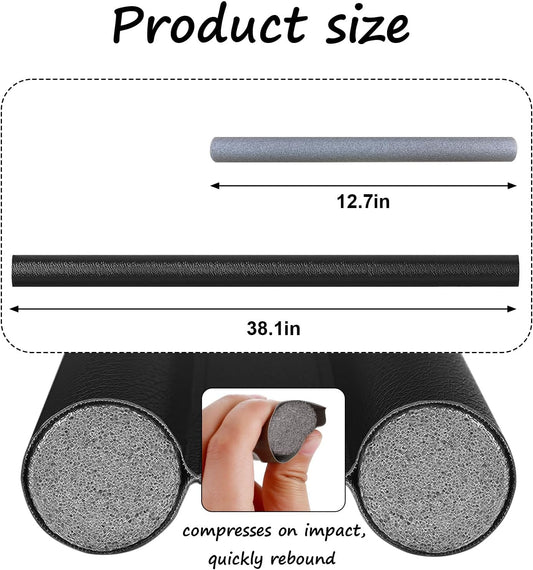 Wanheart Under Door Draft Stopper 38 Inch, Door Sweep for Bottom of Door | Draft Blocking, Small Gap Fit, Trim to Size, No Adhesive, Wipeable Cover