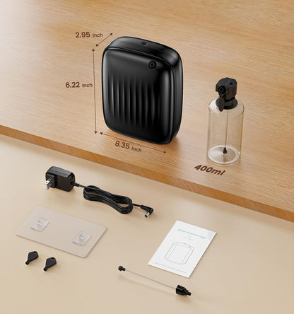 Ziweo Waterless Essential Oil Diffuser - Whole-Home Scent Cold Air Diffuser Up to 3000sq.ft for Large Home Office Hotel - Adjustable Intensity & Time, App & Panel Control - Quiet, Wall Amount - 400ml