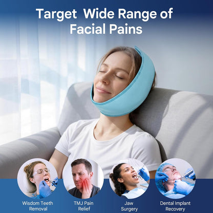 Comfytemp Wisdom Teeth Ice Pack Head Wrap, Gel Face Ice Pack for TMJ Relief