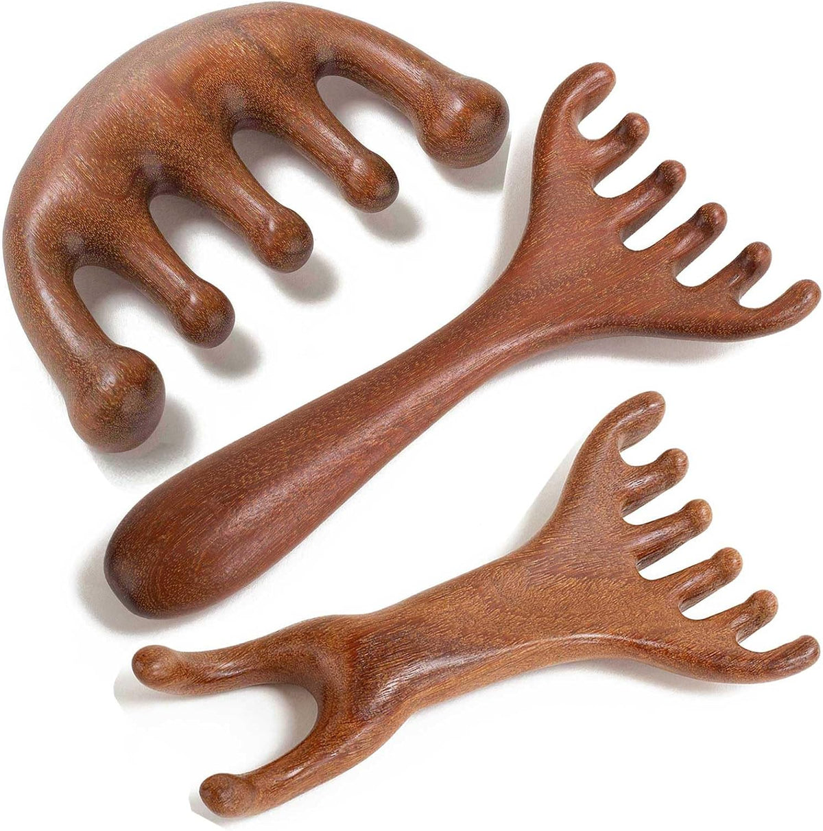Head Massager Scalp, Wooden Scalp Massager, Foot Massage Tool