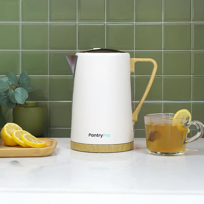 1.0L 1500W Gooseneck Electric Kettle - Stainless Steel Interior - Rapid-Boil - Auto Shut-Off, Boil-Dry Protection, Temperature Control, LED Indicator - Black by The Display Guys