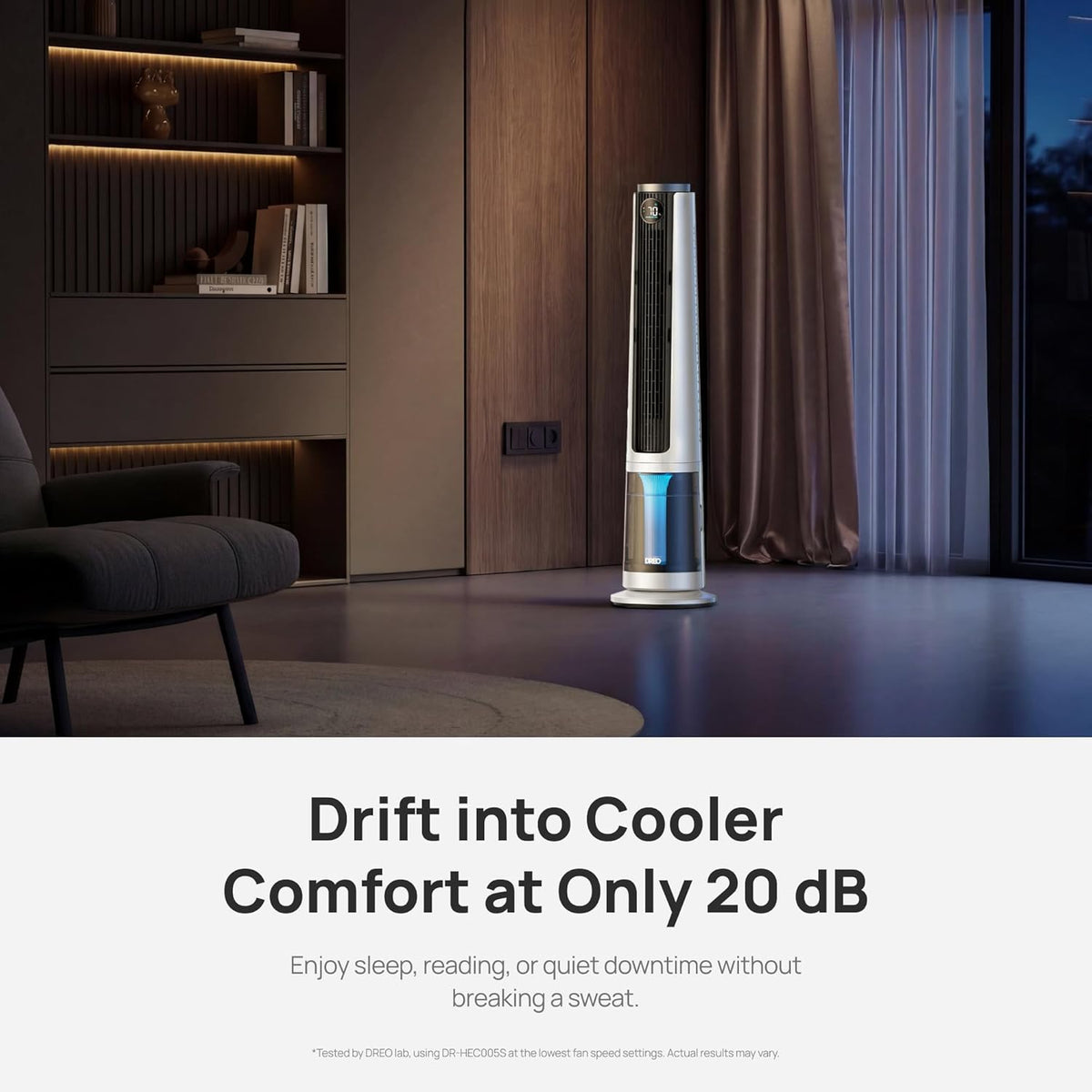DREO TurboCool Misting Fan 516, 5℉ Drop Cooling Fans that Blow Cold Air
