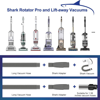 Sealegend Dryer Vacuum Hose Attachment Dryer Vent Lint Clean Kit for Shark | Vacuum Attachments Lint Remover for Shark NV350,NV351,NV352,NV353,NV360,NV500,NV501,Fits Most 35mm Vacuum,Fire Prevention