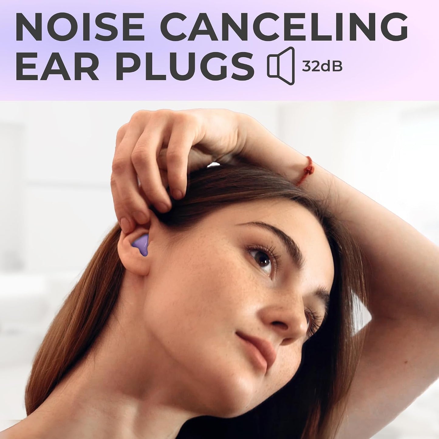 PQ Wax Ear Plugs for Sleep - 6 Silicone Wax Earplugs for Sleeping and Swimming - Gel Ear Plugs for Noise Cancelling, Ear Protection - Sleeping Earplugs with Sound Blocking 32 Db (6-Pillows). Beige