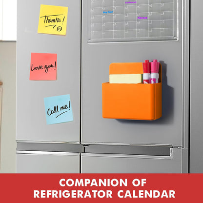 BEYGORM Plastic Magnetic Pen Holder, Powerful Magnet, 2 Pack | Classroom Must Haves, Dry Erase Marker Holder for Whiteboard, School Locker Organizer, Pencil Cup for Refrigerator(Black)