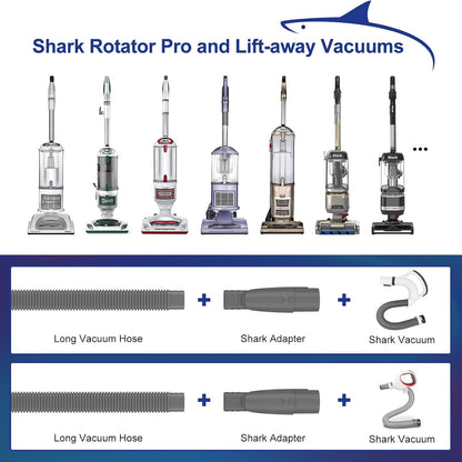 Sealegend Dryer Vacuum Hose Attachment Dryer Vent Lint Clean Kit for Shark | Vacuum Attachments Lint Remover for Shark NV350,NV351,NV352,NV353,NV360,NV500,NV501,Fits Most 35mm Vacuum,Fire Prevention