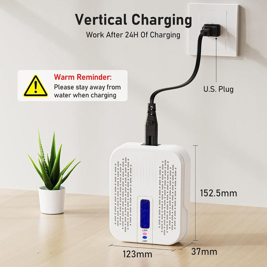 Pack of 2 Rechargeable Small Dehumidifier for Bathroom, Detachable Hanging Dehumidifier for Bedroom, Gun Safe, Closet, Portable Moisture Absorbers with Dual-Sided Suction