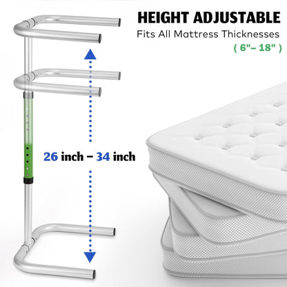 Foldable Blanket Lifter for Foot of Bed Bed Cradel for Feed Sheet Riser Includes 4 Clips | Folds Totally Flat for Effortless Storage,Heigh Adjustable,Aluminum Made
