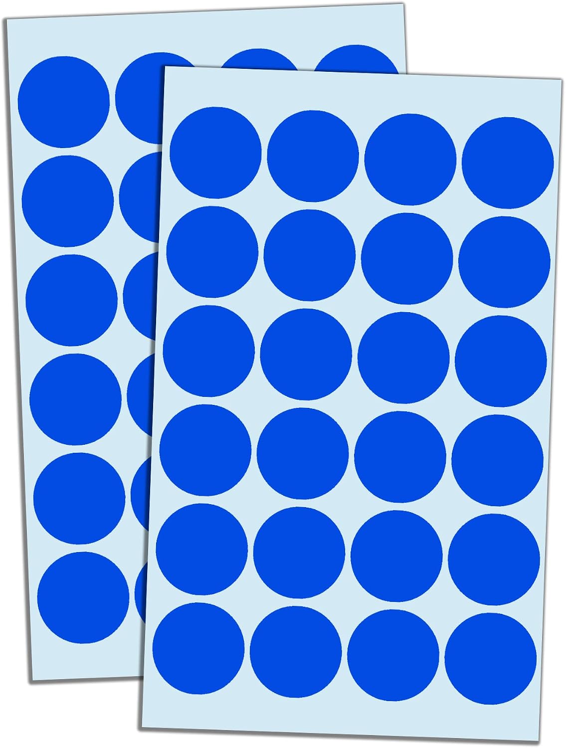600 Pack, 1" Round Colored Dot Stickers Labels - 6 Colors